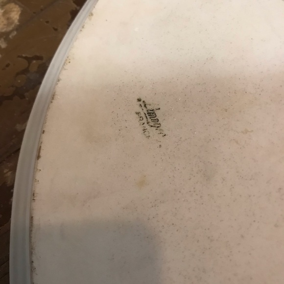 Vintage French Limoges 22K Gold Accent Wild Roses Serving Platter - Picture 4 of 8